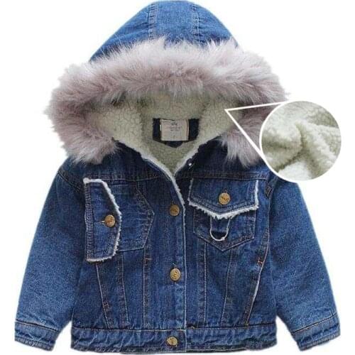 Winter 2020 new denim jacket denim warm cotton padded jacket girl fashion cotton padded jacket girl fashion denim jacket thermal