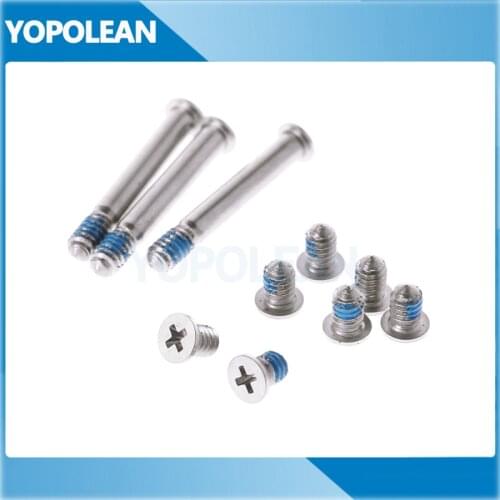 10sets/lot New For Apple Macbook Pro 13" 15" 17" A1278 A1286 A1297 Bottom Case Screw Screws Set 2008-2012