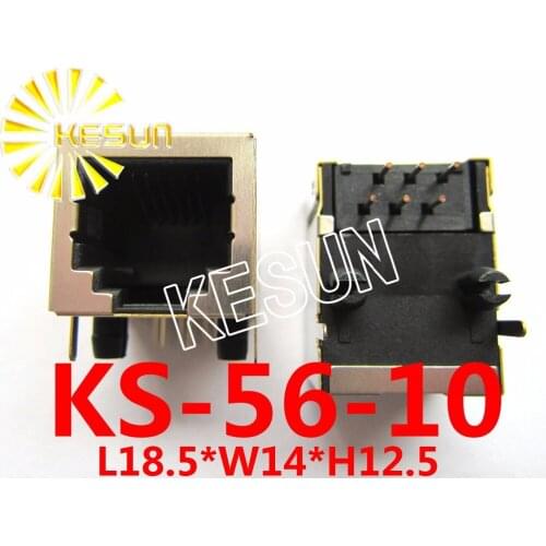 FREE SHIPPING 20PCS x RJ11 56 Shield type 6P6C 6Pin PCB Right Angle Phone Modular Jack Female Telephone Socket LAN Connector