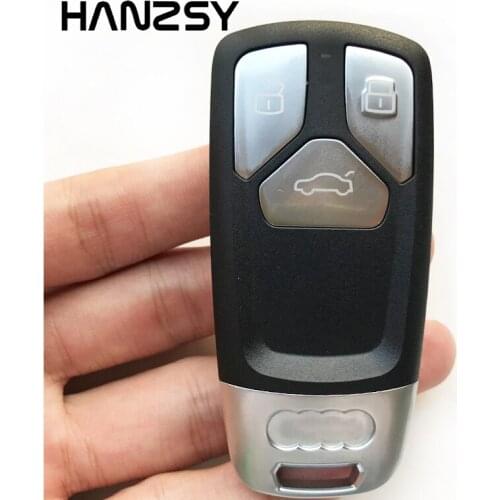 3 Buttons Smart Key Fob For Audi Q7 SQ7 A4L A5 S5 2016 2017 2018 2019 Replacement Car Remote Key Case shell Cover