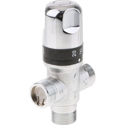 3-Way Solar Thermostatic Mixing Valve Water Heater Control Mixer #3 DN20