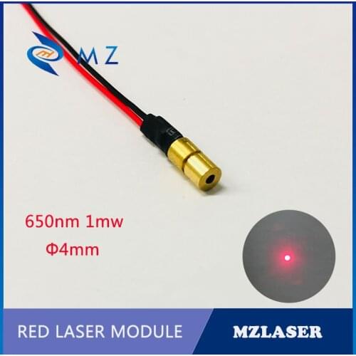 4mm650nm1mwMini Laser ClassII Red Laser Module Industrial Grade Red Point Laser