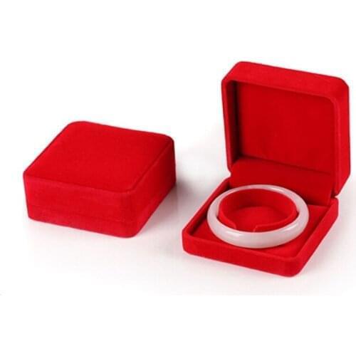 6 Color Plush Bracelet Box Pounches Packing Box For Necklace Bracelet Earrings Jewelry Packaging Plush Box