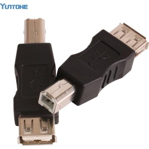 ZJT02 USB A female to B male converter adapter USB AF to BM Convert a A Male into B Male 100pcs/lot