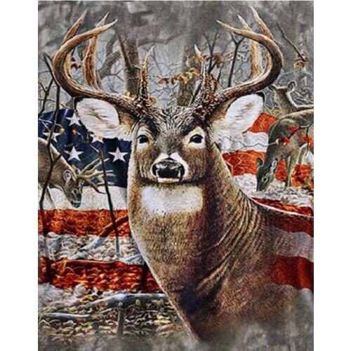 ARMYQZDiamond embroidery sale deer 5d round diamond square diamond diamond painting cloud cross stitch diamond mosaic