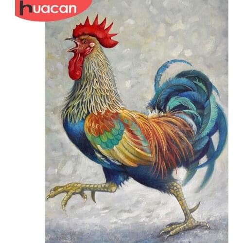HUACAN 5D DIY Diamond Painting Chicken Wall Art Decor For Home Full Square/Round Diamond Embroidery Animal Handicraft