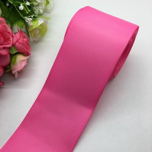 3yards/lot 2Inch 50mm Wide Rose Grosgrain Ribbon Hair Bows Wedding DIY Crafts