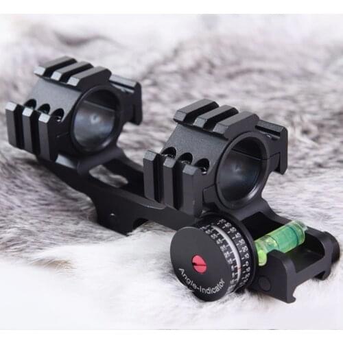 WESTHUNTER One Piece Picatinny Mount Extend Dual Ring 25.4mm/30mm Angle Bubble Level Fit Weaver Picatinny Rail For Hunting Optic