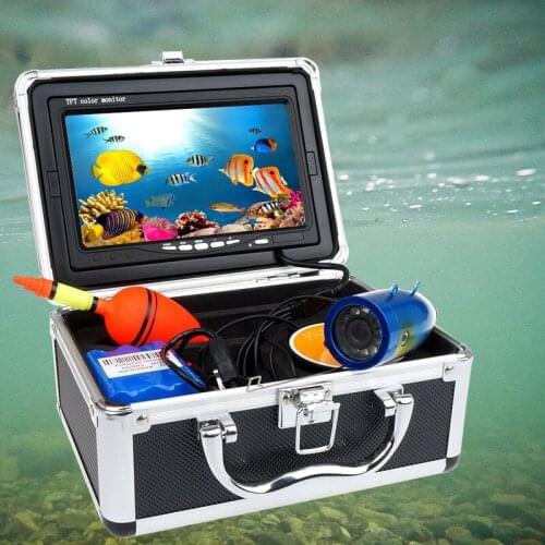 12 White LED Fish Finder Underwater Fishing Camera 7 Inch 1000TVL Waterproof Video Fishing kit