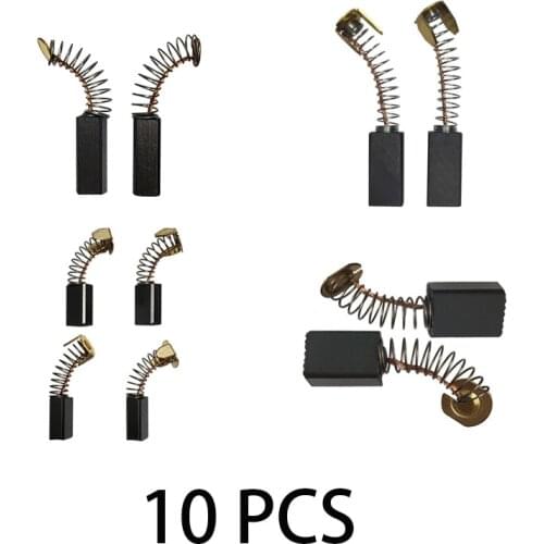 Power Tool Carbon Brush 10PCS Electric Hammer Angle Grinder Graphite Brush Replacement