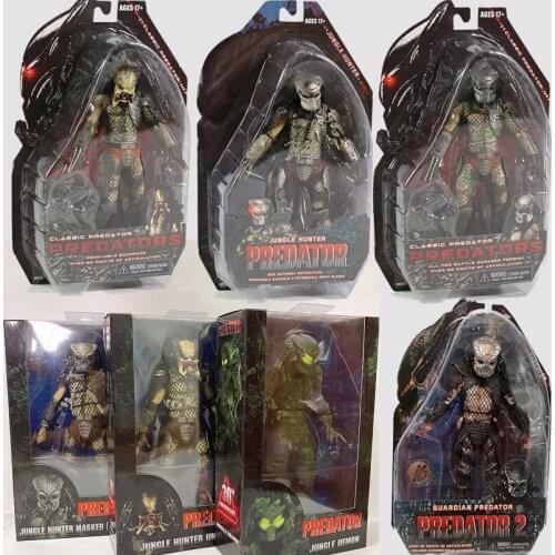 NECA Water City Hunter Warrior Lost Boar Snake Stalker Guardian Jungle Demon Hunter Classic Predator Action Figure Toy Doll Gift