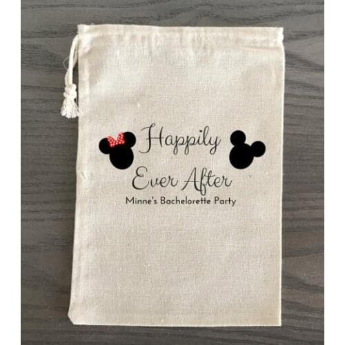 Customized Happily Ever After Bachelorette Hangover bridal shower recovery Survival Kit wedding favor bags party Candy pouches