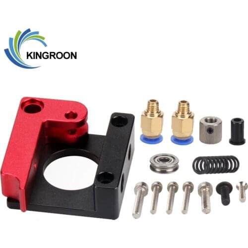 KINGROON MK8 Extruder Upgraded Aluminum Alloy Block Bowden 3D Printer Parts Full Metal MK8 Remote Extruder For CR-10 Ender3