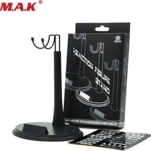 1/6 Scale Black U-shape Adjustable Plastic Display Stand with Nameplate Steady Frame Model Stand Action Figure Accessories