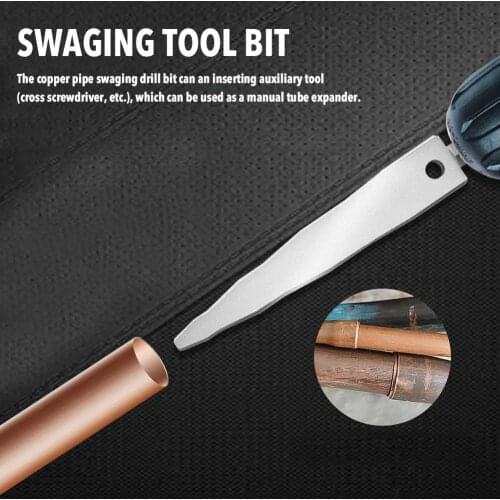 Copper Pipe Aluminum Tube Electric Drill Bit Expander High Speed Steel Accessory Swaging Tool Accessories Home Supplies