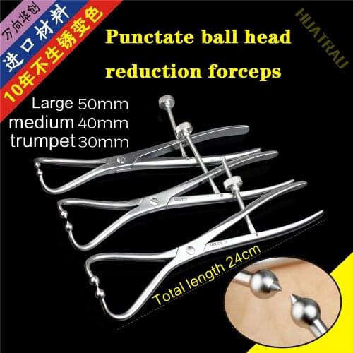 Orthopedic instruments medical lower limb point elbow ball head reduction forceps press plate tibial