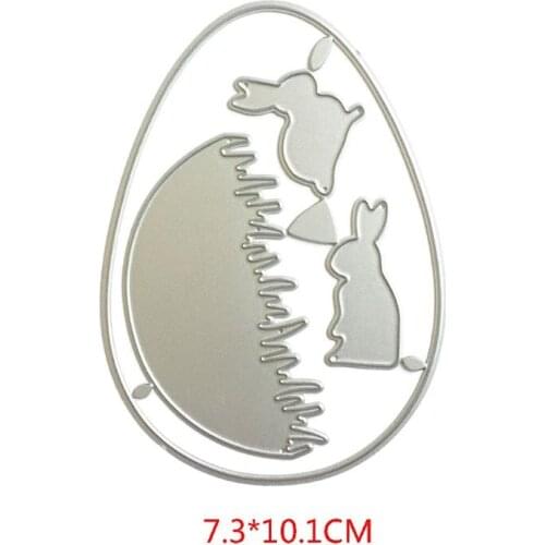 Easter Bunny Metal Cutting Dies Stencil Scrapbooking DIY Album Stamp Paper Card Embossing Decor Craft E56C