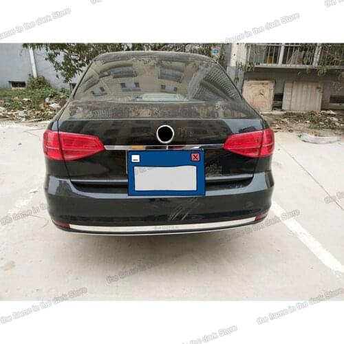 Lsrtw2017 for Sagitar Jetta Mk6 Car Trunk Tailgate Strip Trims Decorative Interior Accesories Mouldings 2015 2016 2017 2018 Vw