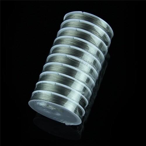 Sales 0.6mm 10 Rolls/1Roll Crystal Wear Bead The Line Series Diy Beads Curtain Chromium Stainless Steel Wire Lighting Decoration