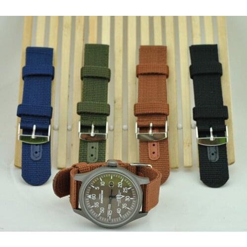 18mm 20mm 22mm 24mm Universal Outdoor Sports Nylon Watchband Replacement Canvas Waterproof Watch Strap