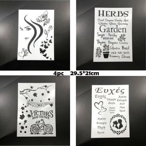Painting Template Office Art Calligraphy Painting Hollow Template Laser Engraving Environmentally Friendly Non-toxic Materials