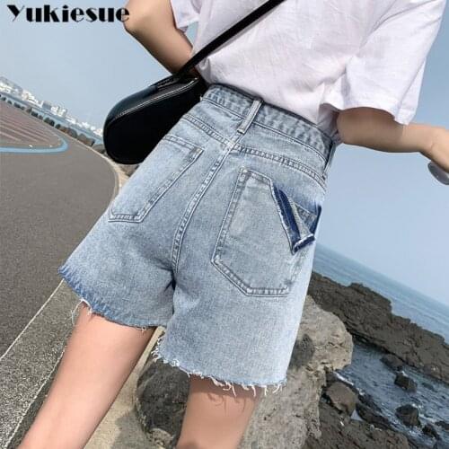 Ripped boyfriend womens shorts woman 2020 summer high waist denim shorts for women short femme jeans womens clothing ladies
