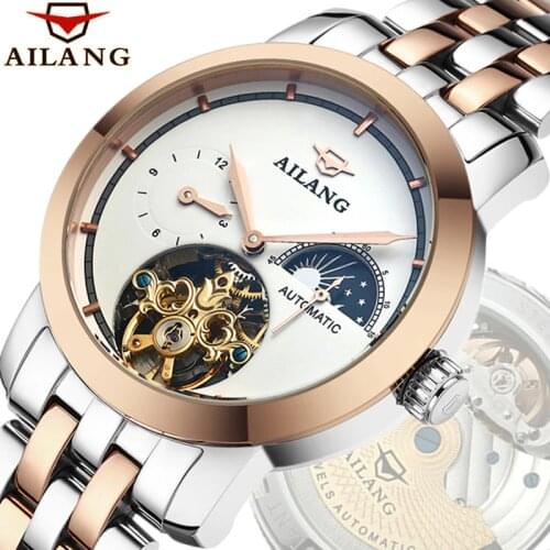 High quality AILANG Tourbillon mens watches best brand lux sapphire waterproof automatic mechanical watches, men watches