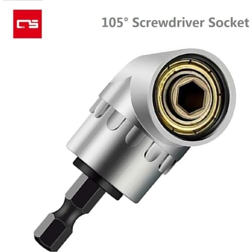 105 Degree Screwdriver Bit Socket Electric Drill Bit Angle Extension Socket Adapter Hex Shank Screwdriver Socket Hand Tools
