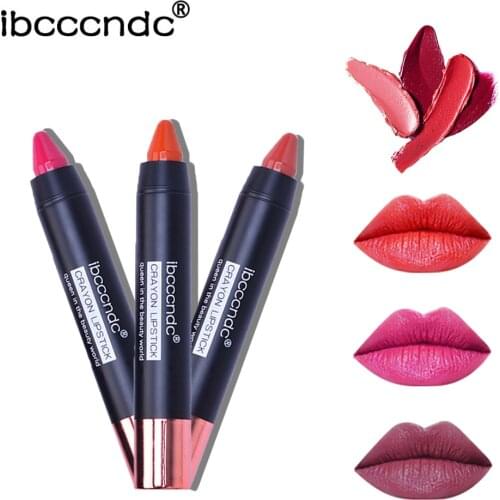 12 Colors Velvet Matte Lipsticks Pencil Waterproof Long Lasting Sexy Red Lip Stick Non-Stick Cup Makeup Lip Tint Pen Cosmetic