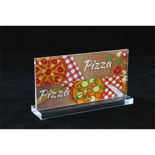 20*10cm Acrylic Table Display Rack Sign Stand Price Tag Sign Label Display Holder Photo Frame magnetic Frame desk Picture Holder