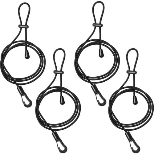 4 Pieces Adjustable Canoe Paddle Leash Fishing Rod Leash for Kayak Fishing and Paddle Board Canoeing Surfing