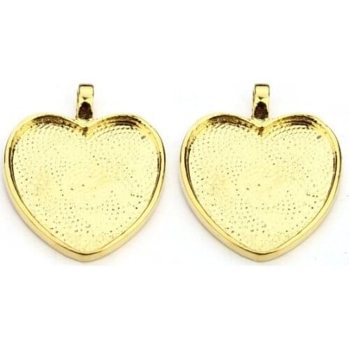 5pcs/lot heart Connector Metal Alloy Pendant For DIY bracelet necklace Jewelry Making fg4s