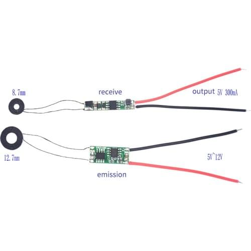 8.7mm Small Coil 200mA Wireless Charging Power Supply Module Chip IC Solution