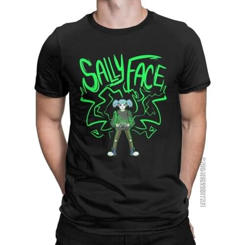 Sallyface Super GearBoy T-Shirt Men Novelty Pure Cotton Tees Crew Neck Classic Short Sleeve T Shirts Gift Tops