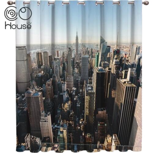 City New York Landscape Room Curtains Large Window Window Curtains Window Blinds Living Room Kitchen Print Curtains Kids Room