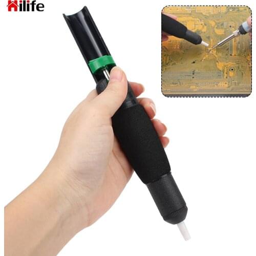 With Extra Nozzle Suction Tin Hand Welding Tools Powerful Desoldering Pump Vacuum Soldering Iron Desolder Gun Soldering Sucker