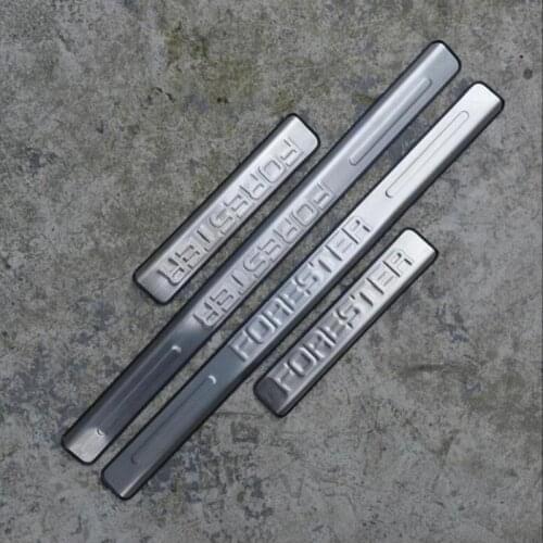 Stainless steel Scuff Plate/Door Sill Door Sill Scuff Plate Welcome Pedal Car styling for Subaru Forester 2013-2020