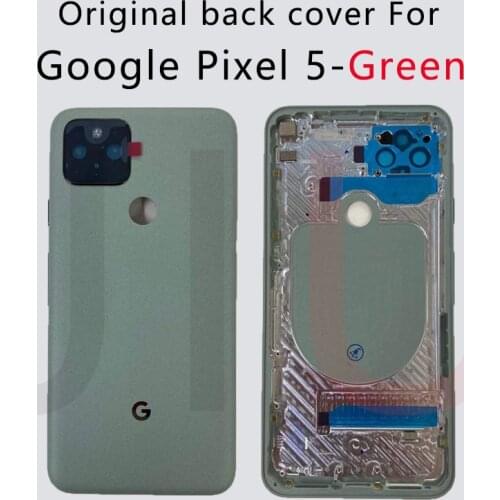 New 6.0" Original For Google Pixel 5 Battery Cover Door Back Housing Rear Case For Google Pixel5 Battery Door With Camera Lens