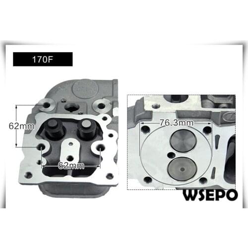OEM Quality! Cylinder Head Assy with Valves and Springs for 170F/L48 4HP 4 Stroke Single Cylinder Air Cooled Diesel Engine