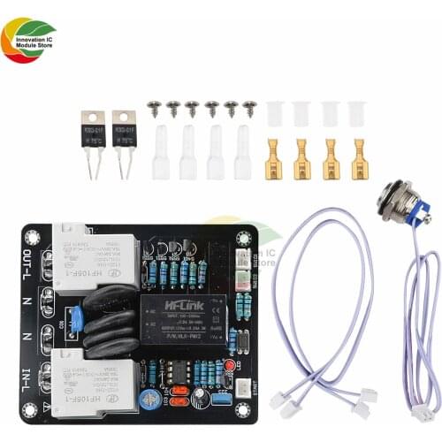 Ziqqucu 2000W Amplifier Switch high power supply soft start board Light touch double temperature control 220V