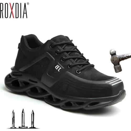 Drop shipping Steel Toe Work Shoes Fashion for Men Women Sneaker Ultralight Mesh Industial Safety shoes Plus size 37-48 RXM179