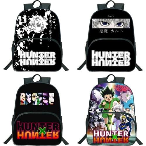Boys Girls Hunter X Hunter Backpack for Students Cartoon Schoolbags Kids Anime Bookbags Unisex Teens Knapsack Children Bagpacks