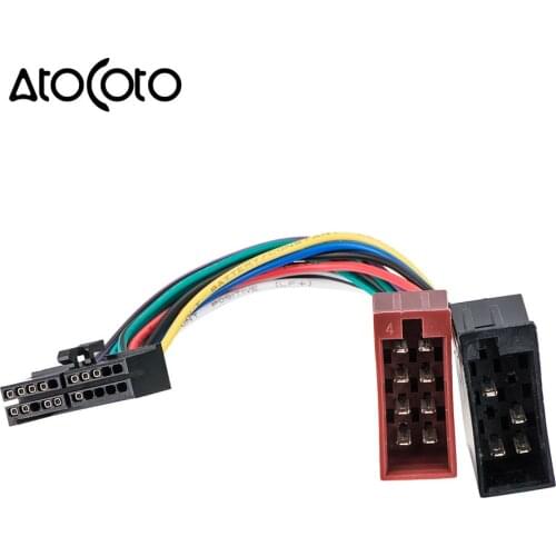 AtoCoto Wiring Harness Connector Wire Adapter for Jensen Parrot Car CD DVD Radio Audio Stereo ISO Standard 20 Pin Plug Cable