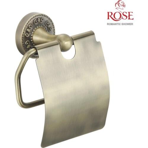 ROSE toilet paper holder, brass bracket for paper holder wall toilet, mount for paper, toilet paper bracket,wall mounting RG1005Q