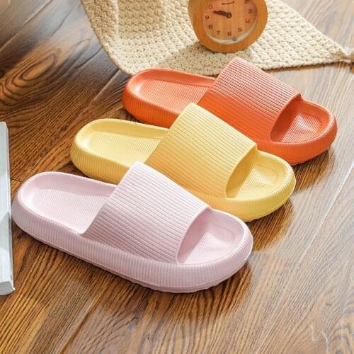 Home Sandals Women Men Soft selipar Shower Bathroom Sandal Non-slip Slippers Thick Bottom House Male Indoor Slippers