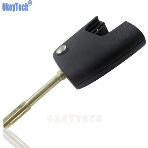 OkeyTech Replacement Flip Remote Car Key Blade Shell For Ford Focus Mondeo Fiesta C S Max Free Shipping High Quality Cover Head