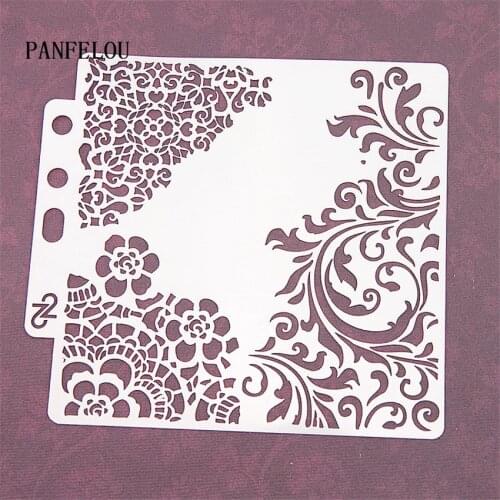 The garden scrapbook stencils spray plastic mold shield DIY cake hollow Embellishment printing lace ruler Valentines Day