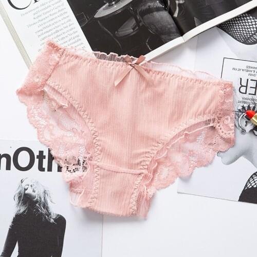 Sexy Lace Panties For Women Underwear Fashion Panty Lingerie Breathable Hollow Out Briefs Low-Rise Panties Female Underwear