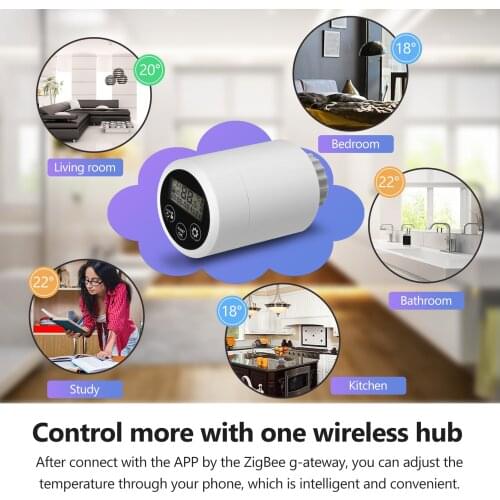 HY366RT Smart ZigBee Temperature Controller Household Thermostat Radiator Temperature Controller Constant Radiator For Home