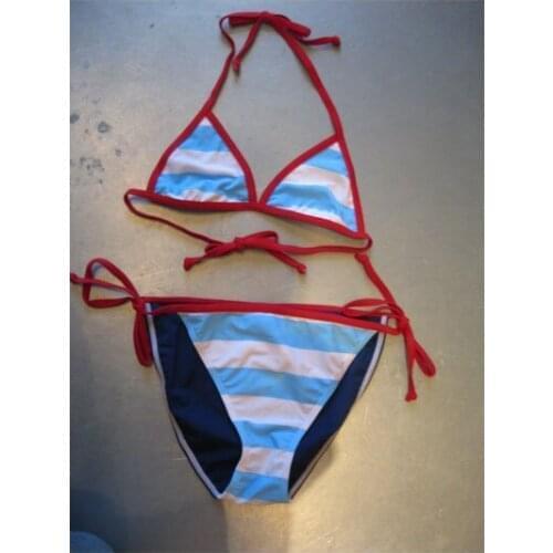 Women Girls Summer Child Bikini Set Halter Bra Swimsuit Swimwear Triangle Bather Suit Swimming Suit